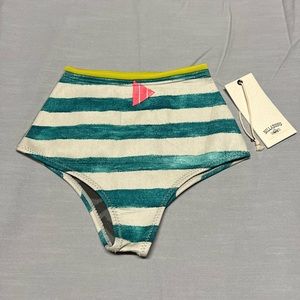 NWT Billabong Surf Capsule Retro Stripes Swimwear Bottom